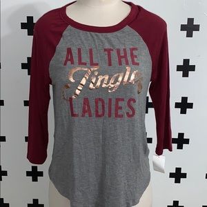 Christmas gold lettering baseball t-shirt